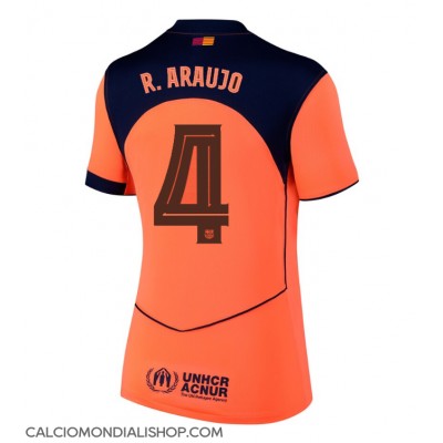 Maglie da calcio Barcelona Ronald Araujo #4 Terza Maglia Femminile 2025-26 Manica Corta Maglie da calcio Barcelona Ronald Araujo #4 Terza Maglia Femminile 2025-26 Manica Corta
